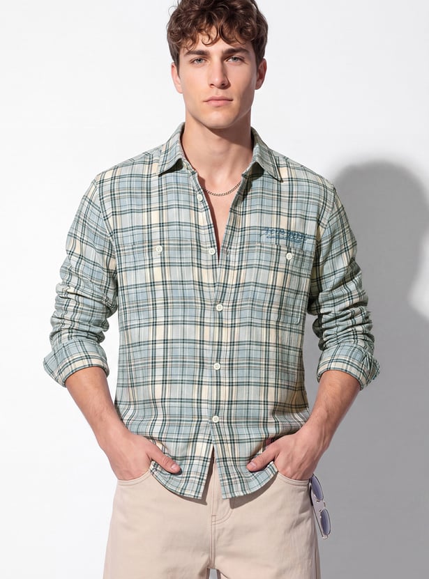 URB_N Men Checked Shirt