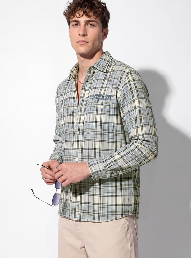 URB_N Men Checked Shirt