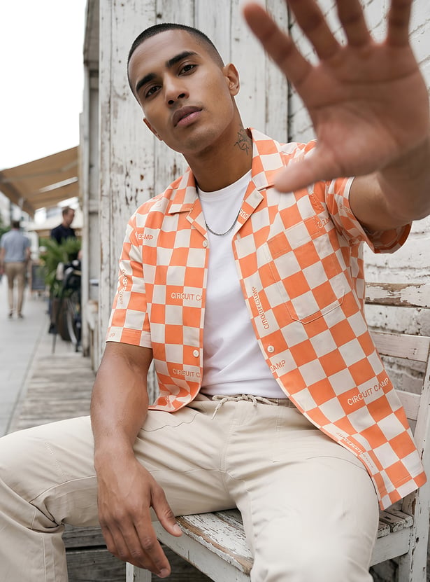 URB_N Men Oversized Printed Shirt