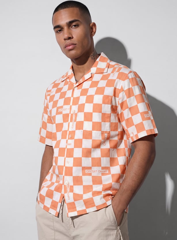 URB_N Men Oversized Printed Shirt