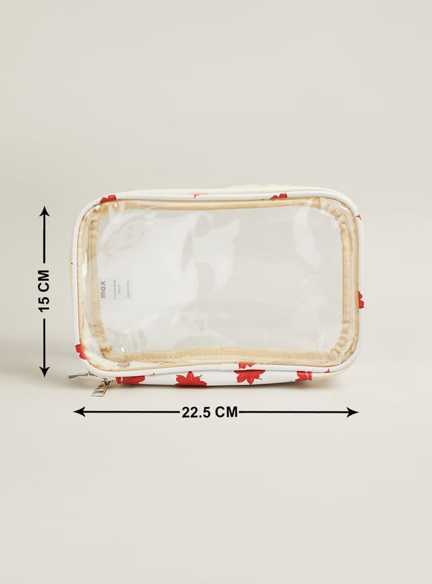 Women Floral Print Pouch Set - Pack of 3