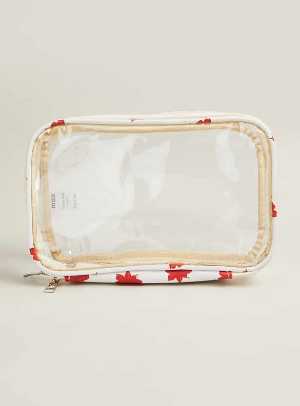 Women Floral Print Pouch Set - Pack of 3
