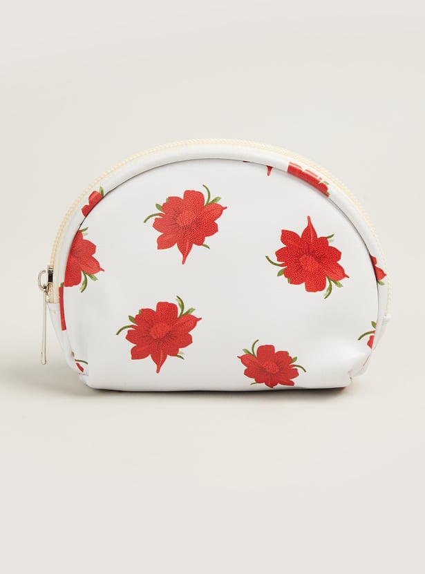 Women Floral Print Pouch Set - Pack of 3