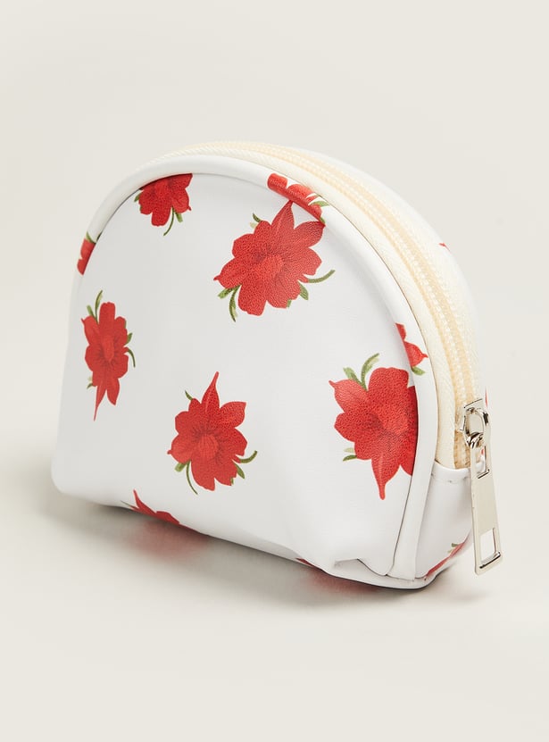Women Floral Print Pouch Set - Pack of 3