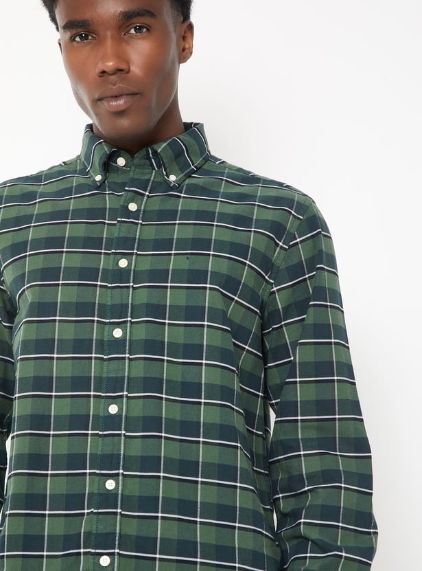 Men Checked Regular Fit Shirt