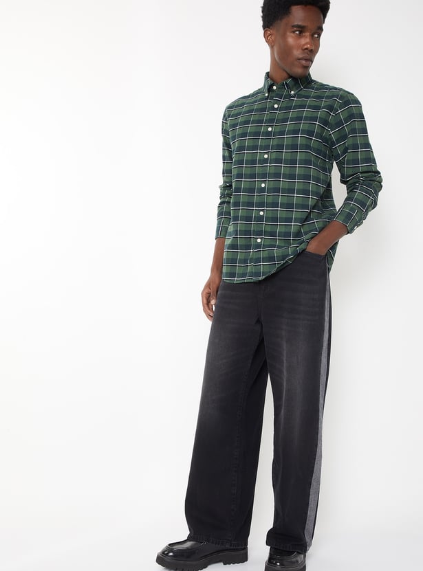 Men Checked Regular Fit Shirt