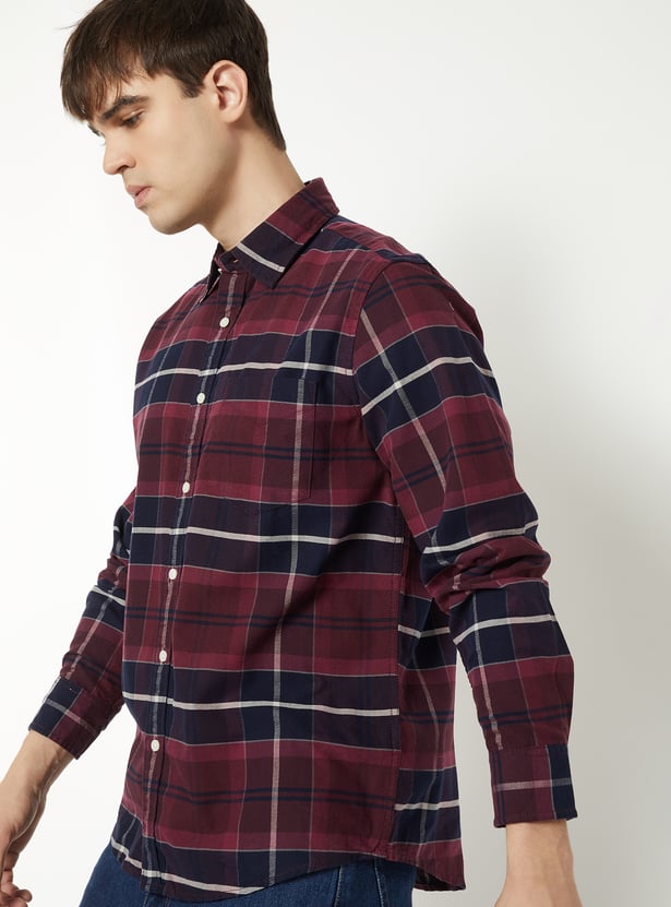 Men Checked Regular Fit Shirt