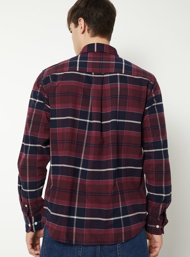 Men Checked Regular Fit Shirt