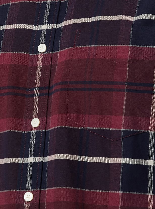 Men Checked Regular Fit Shirt