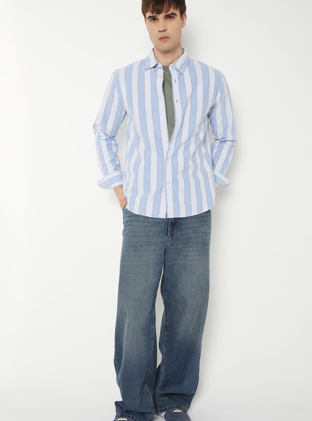Men Striped Regular Fit Shirt