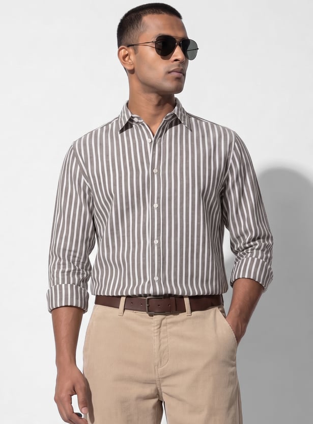 Men Striped Regular Fit Shirt
