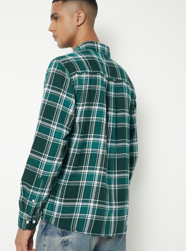 Men Checked Regular Fit Shirt