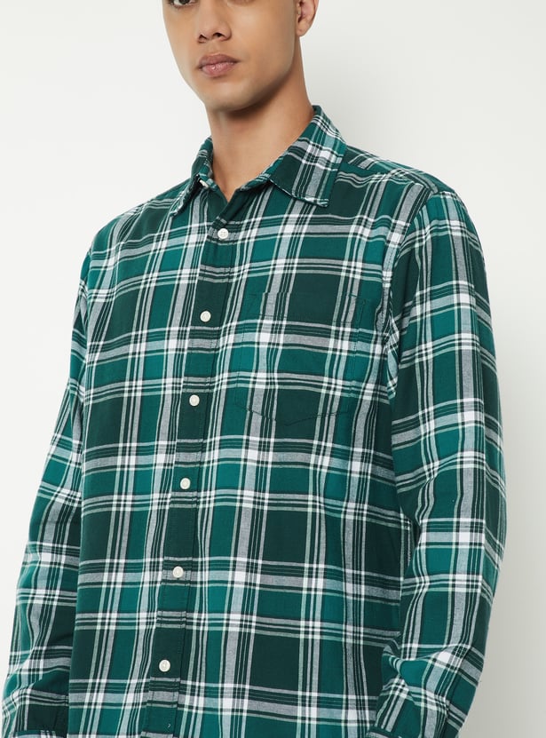 Men Checked Regular Fit Shirt
