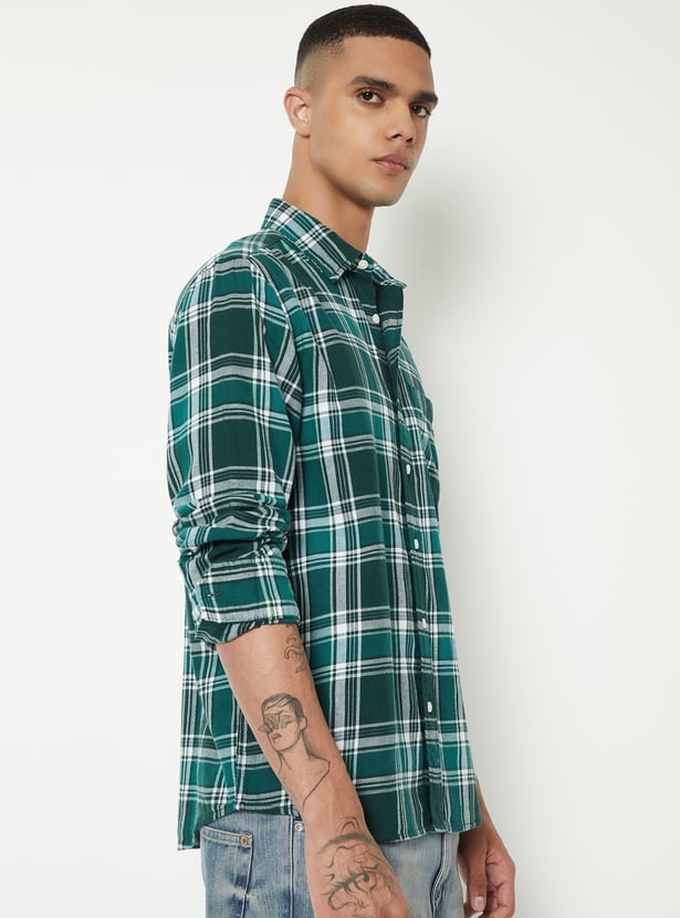 Men Checked Regular Fit Shirt
