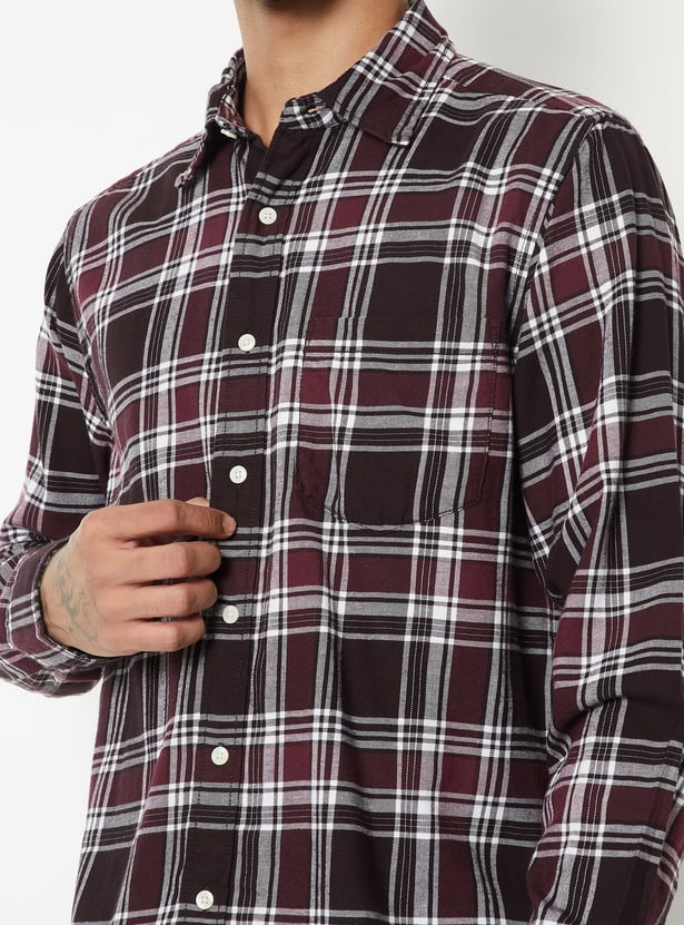 Men Checked Regular Fit Shirt