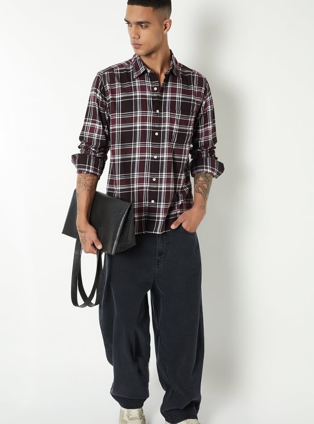 Men Checked Regular Fit Shirt