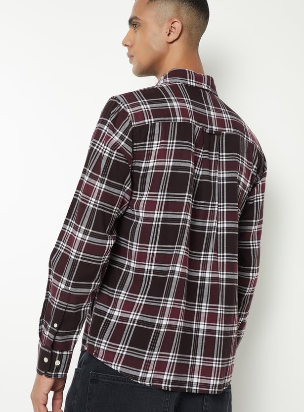 Men Checked Regular Fit Shirt