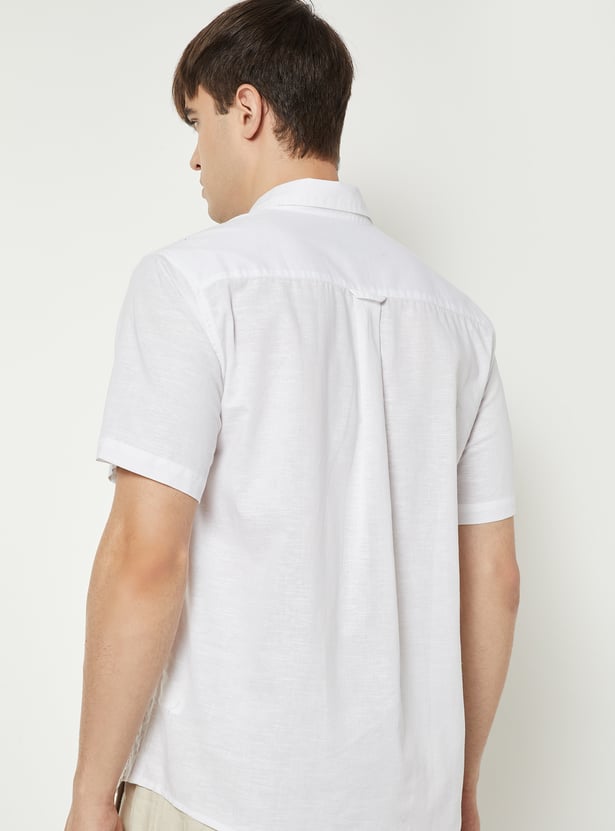 Men Embroidered Regular Fit Shirt