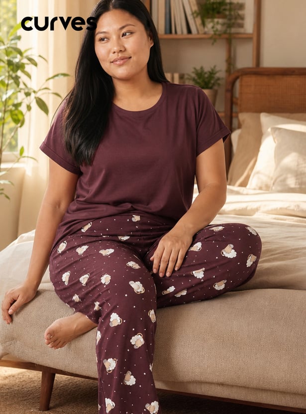 Women Printed PJ Set