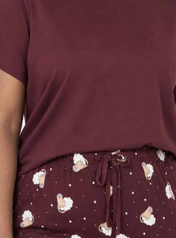 Women Printed PJ Set