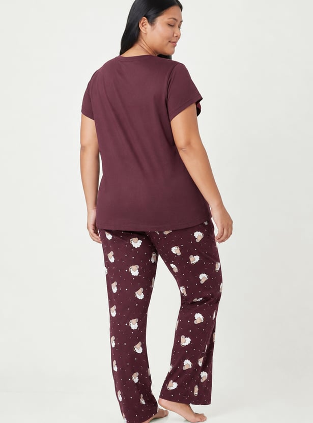 Women Printed PJ Set
