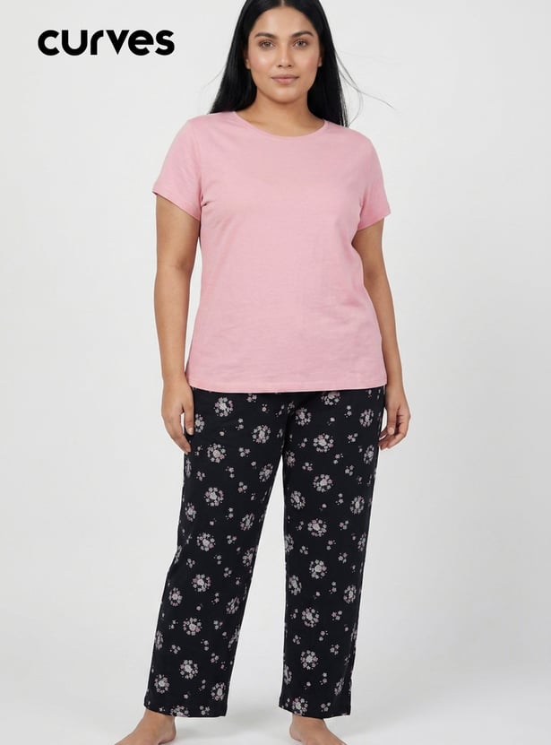Women Printed Pyjama Set