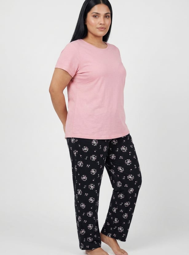 Women Printed Pyjama Set