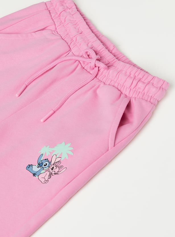 Girls Stitch & Angel Trousers Set