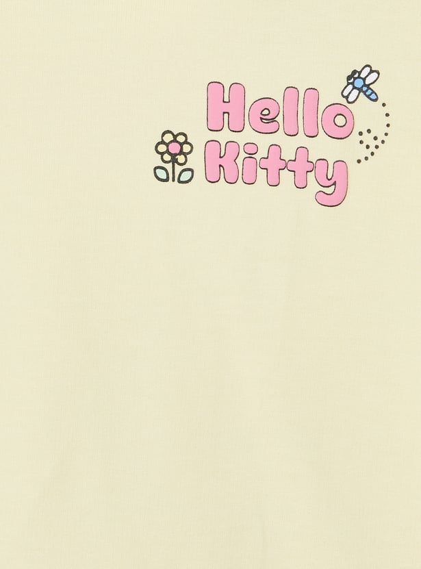 Girls Hello Kitty Printed Trousers Set