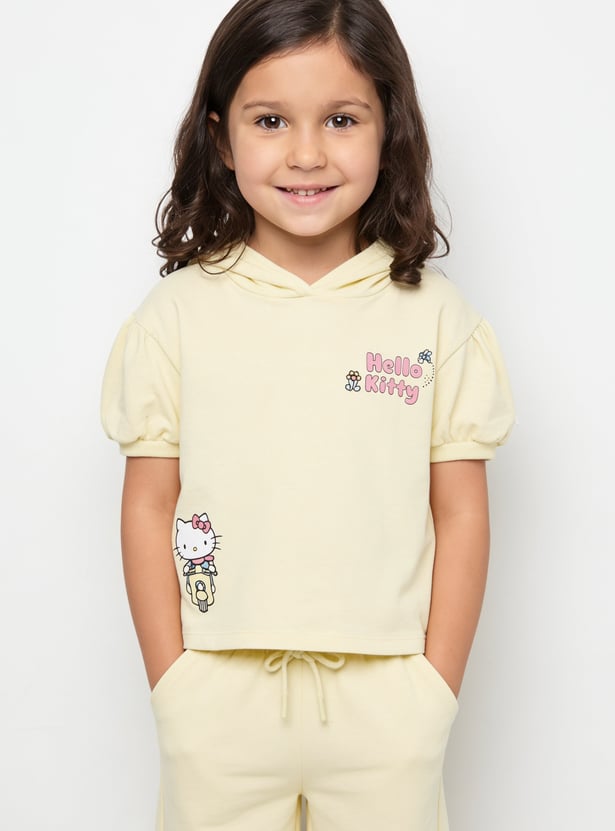 Girls Hello Kitty Printed Trousers Set