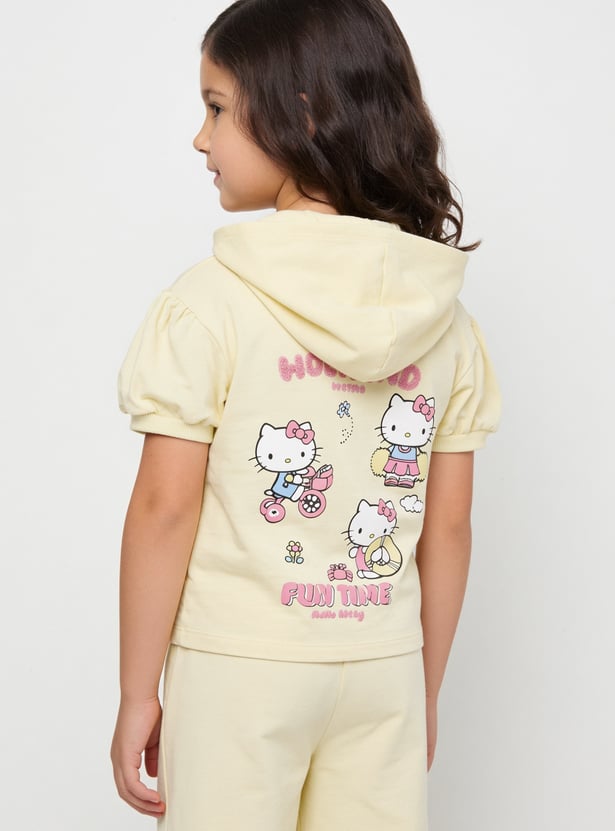 Girls Hello Kitty Printed Trousers Set