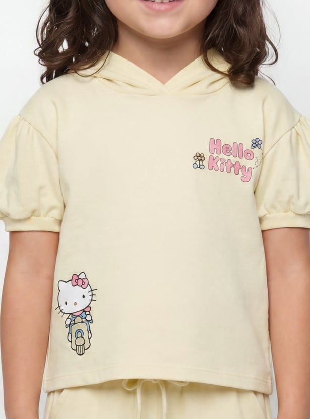 Girls Hello Kitty Printed Trousers Set