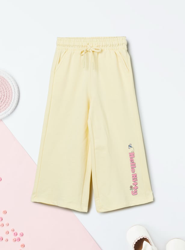 Girls Hello Kitty Printed Trousers Set