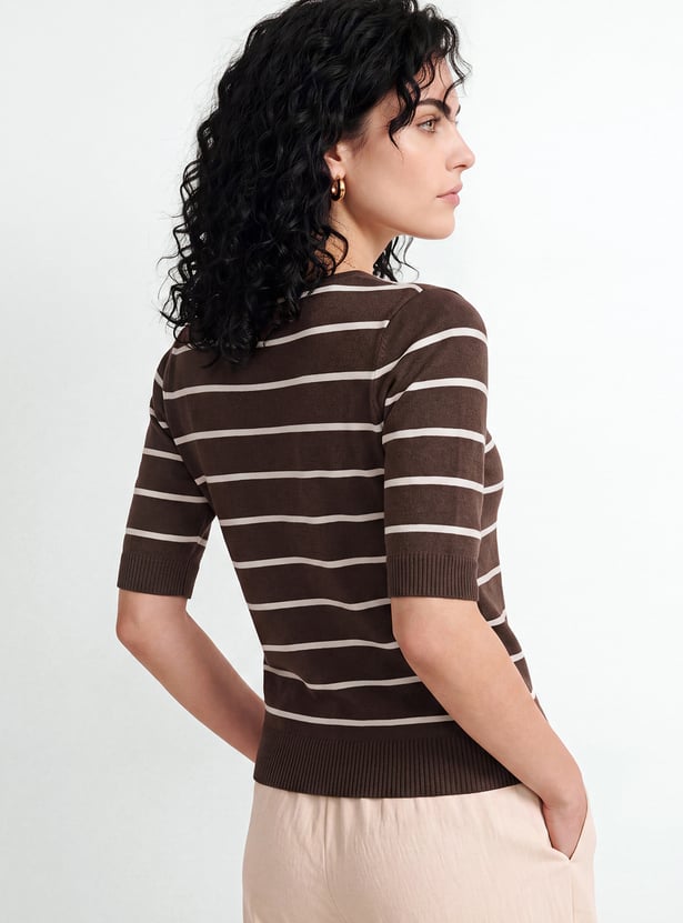Women Striped knit Top