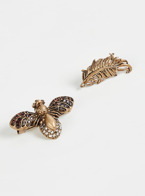 Women Assorted Brooch - Pack of 2