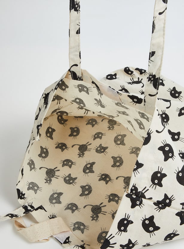 Women Cat Print Tote Bag