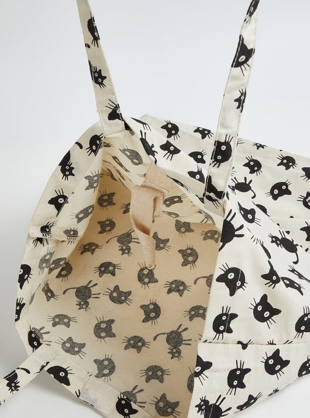 Women Cat Print Tote Bag