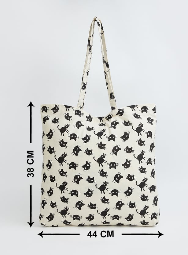 Women Cat Print Tote Bag