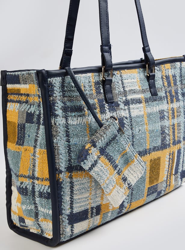 Women Checkered Tote Bag
