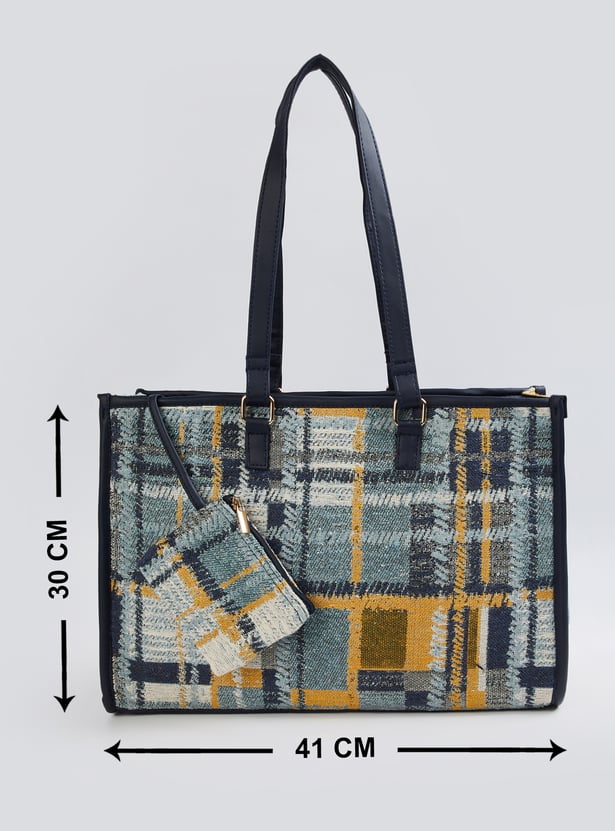 Women Checkered Tote Bag