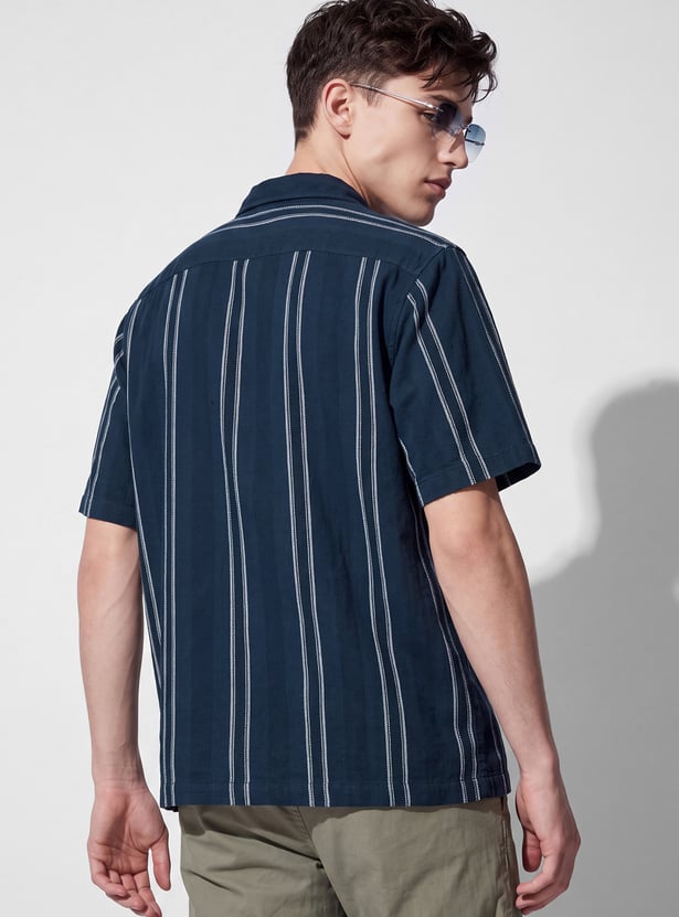 URB_N Men Striped Shirt