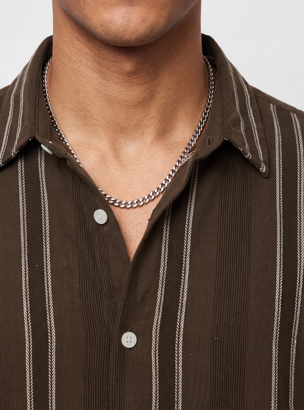 URB_N Men Striped Shirt