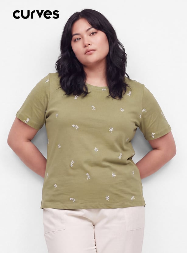 Women Embroidered T-shirt
