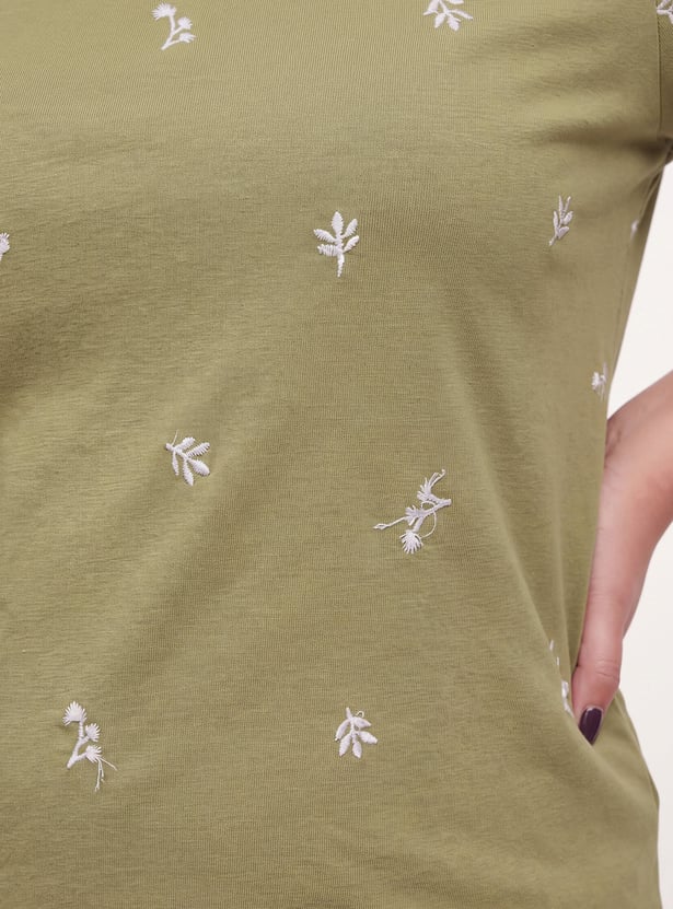 Women Embroidered T-shirt