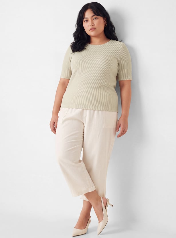 Women Textured T-shirt