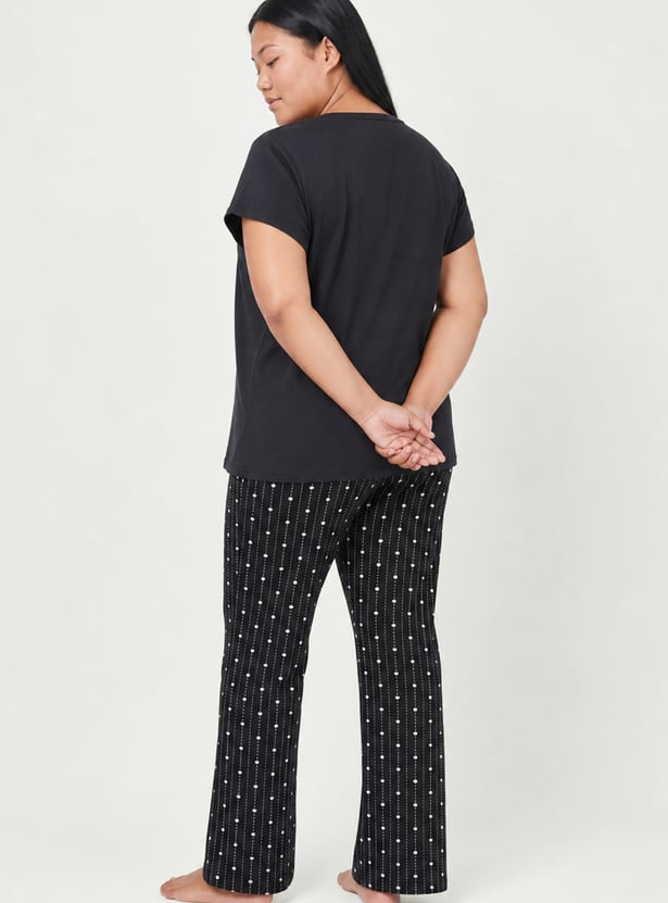 Women Printed PJ Set