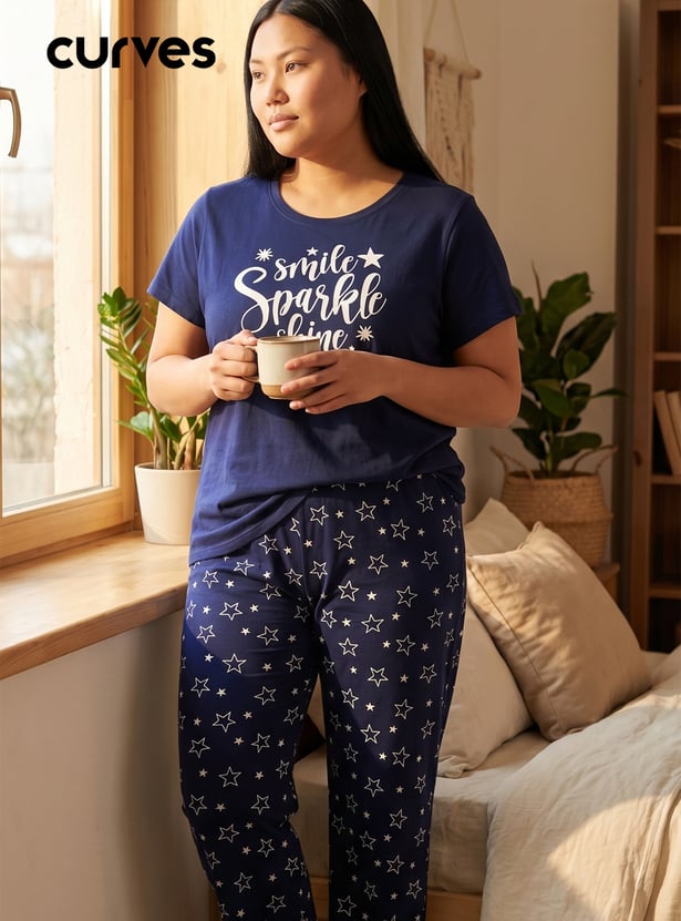 Women Printed PJ Set
