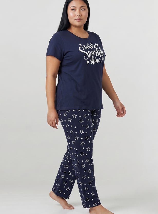 Women Printed PJ Set
