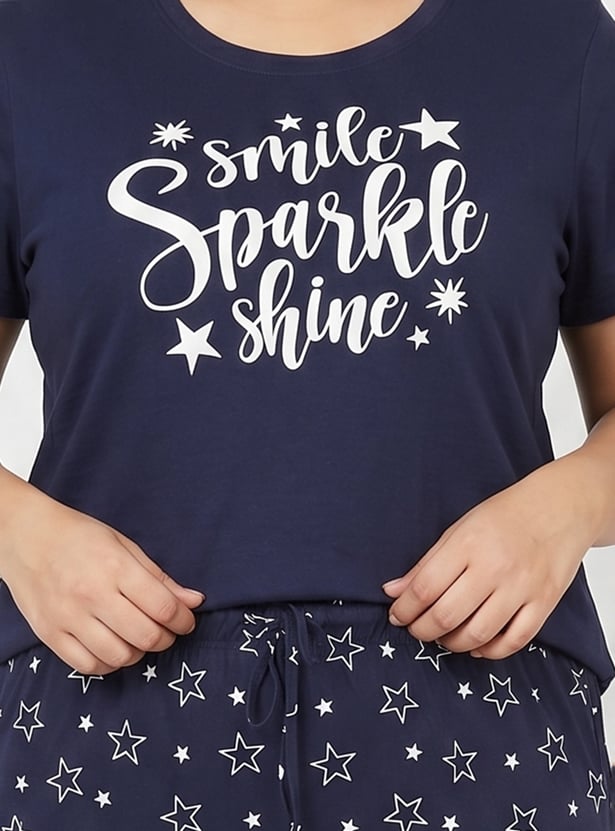 Women Printed PJ Set