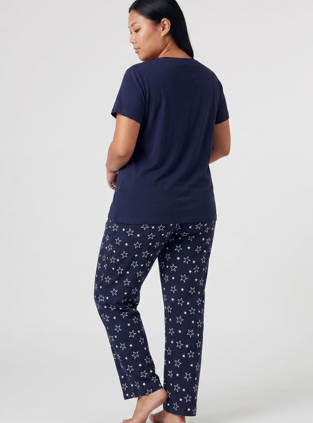 Women Printed PJ Set
